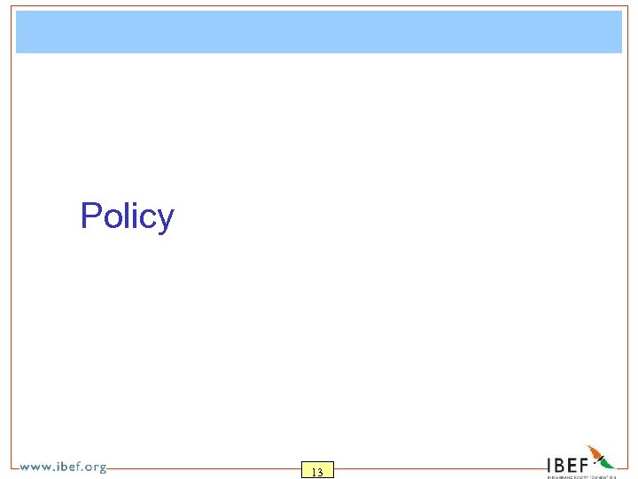 Policy 13 