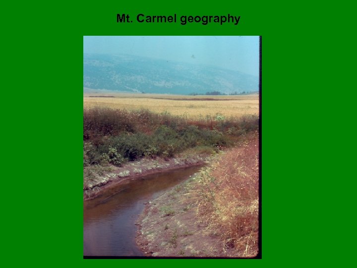Mt. Carmel geography 