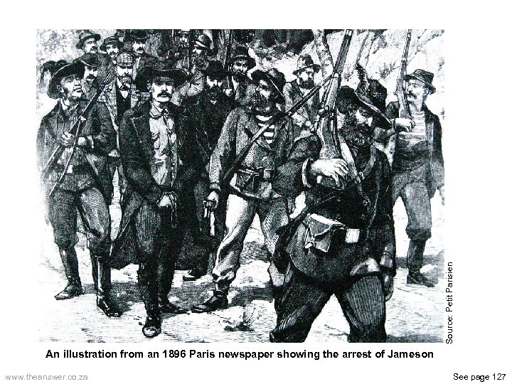 Source: Petit Parisien An illustration from an 1896 Paris newspaper showing the arrest of