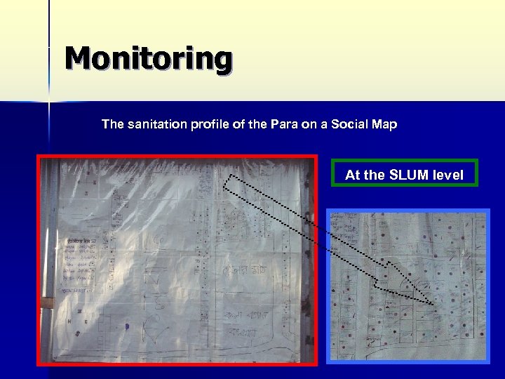 Monitoring The sanitation profile of the Para on a Social Map At the SLUM