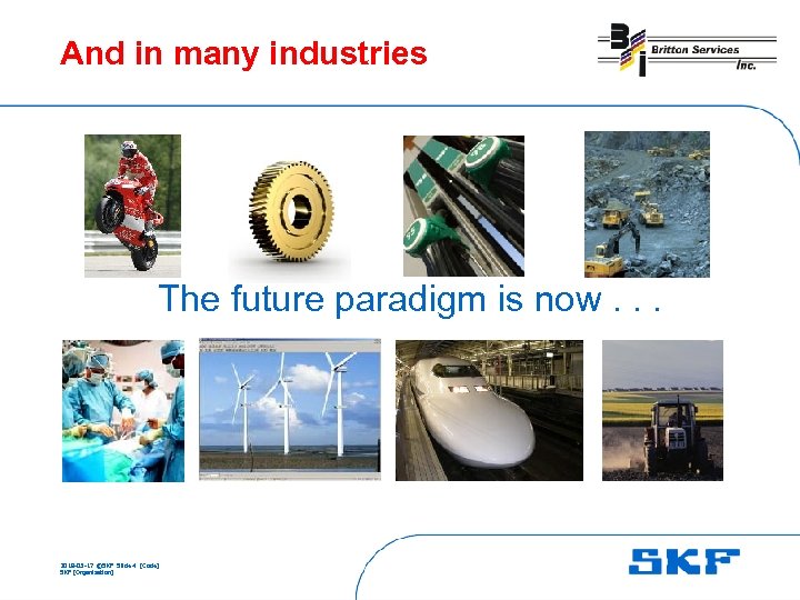 And in many industries The future paradigm is now. . . 2018 -03 -17