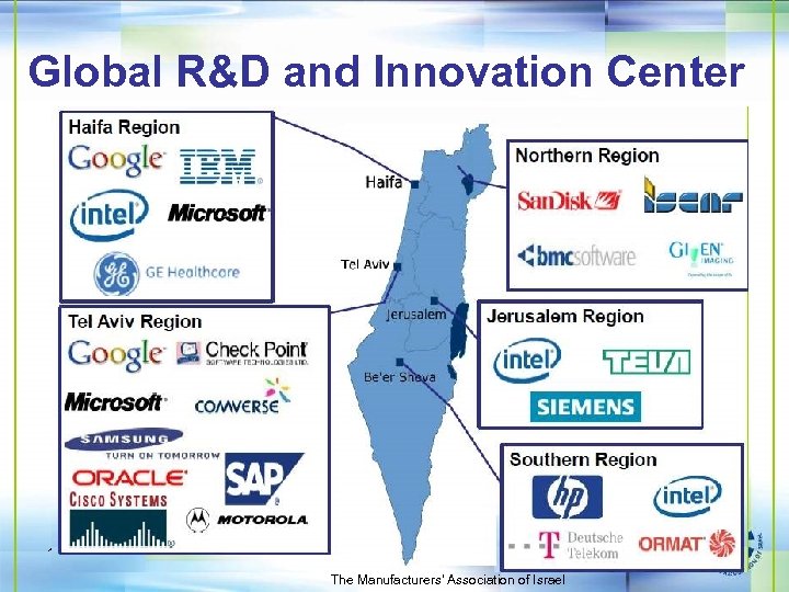 Global R&D and Innovation Center 10 The Manufacturers' Association of Israel 