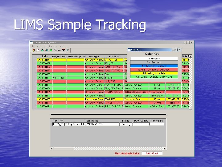 LIMS Sample Tracking 