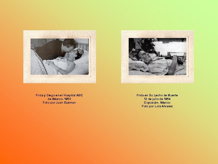 Frida y Diego en el Hospital ABC de México- 1950 Foto por Juan Guzman