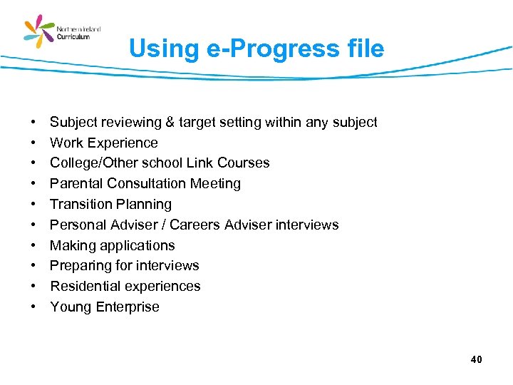 Using e-Progress file • • • Subject reviewing & target setting within any subject