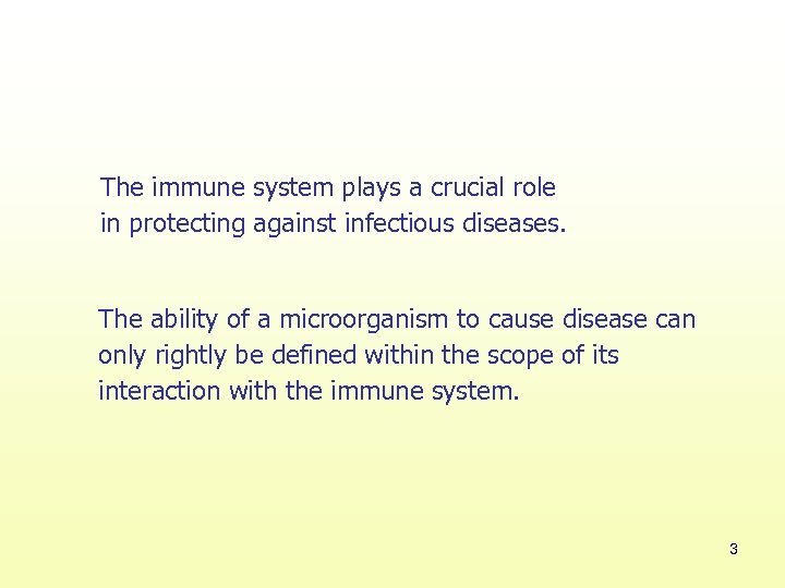 The immune system plays a crucial role in protecting against infectious diseases. The ability