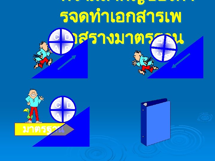 C D A P ความสำคญของกา รจดทำเอกสารเพ C D อสรางมาตรฐาน A P C D A