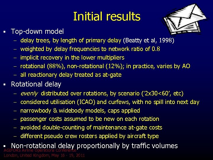 Initial results § Top-down model – delay trees, by length of primary delay (Beatty