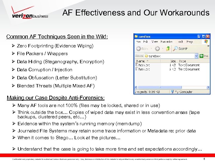 AF Effectiveness and Our Workarounds Common AF Techniques Seen in the Wild: Ø Zero