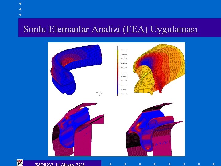 Sonlu Elemanlar Analizi (FEA) Uygulaması ESİNKAP, 14 Ağustos 2008 