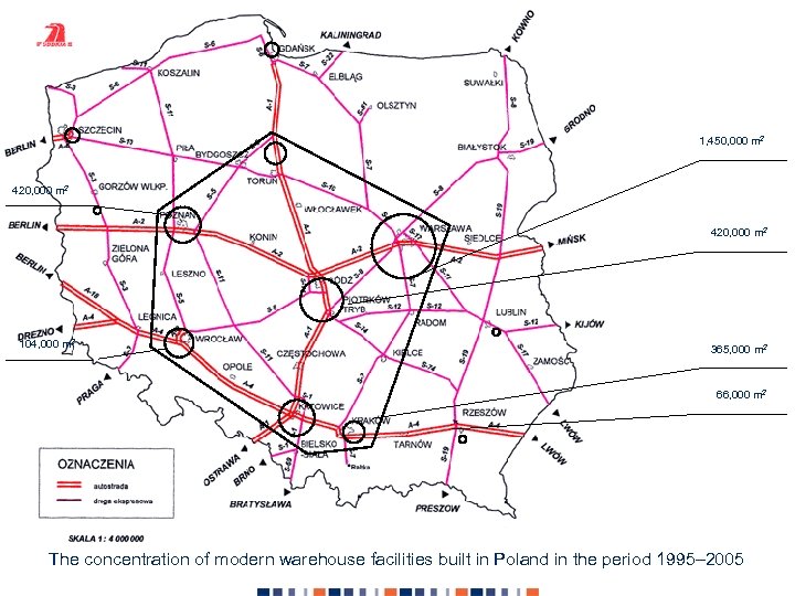 Concentration 1, 450, 000 m 2 420, 000 m 2 104, 000 m 2