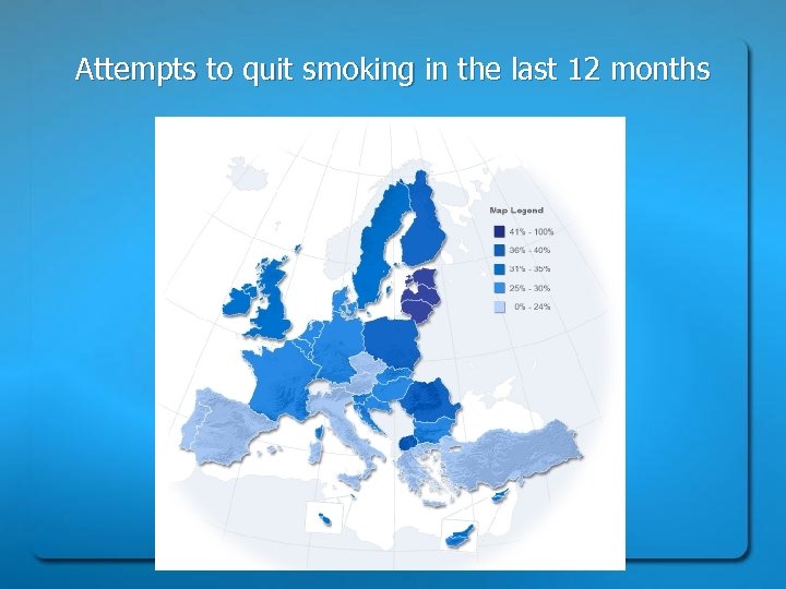 Attempts to quit smoking in the last 12 months 