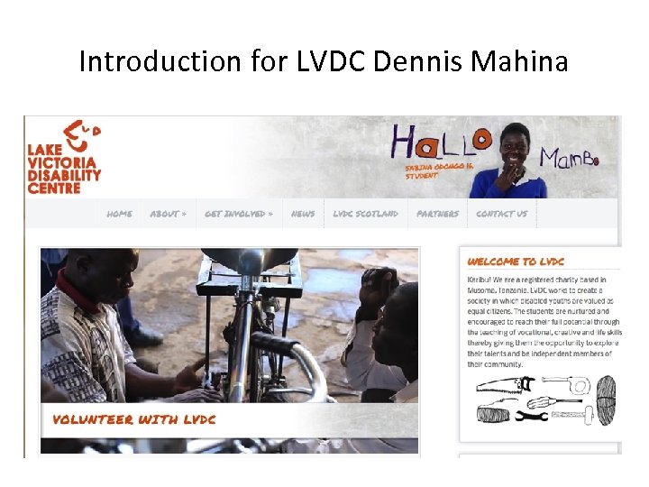 Introduction for LVDC Dennis Mahina 