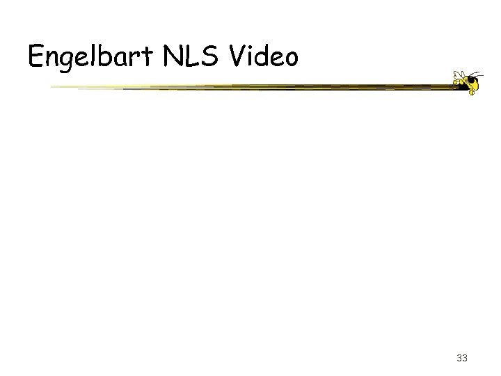 Engelbart NLS Video 33 