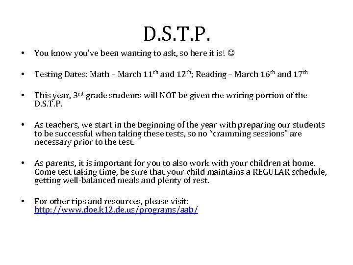 D. S. T. P. • You know you’ve been wanting to ask, so here