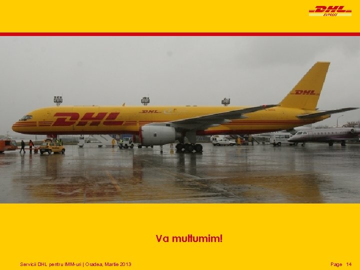 Va multumim! Servicii DHL pentru IMM-uri | Oradea, Martie 2013 Page 14 