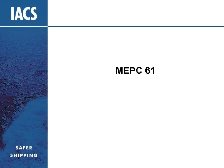 MEPC 61 