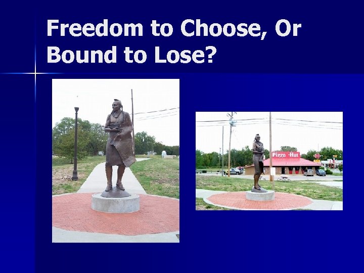 Freedom to Choose, Or Bound to Lose? 