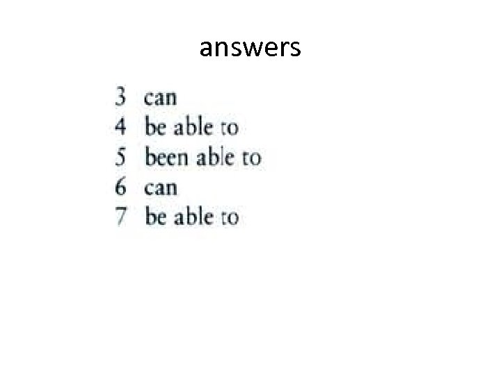 answers 