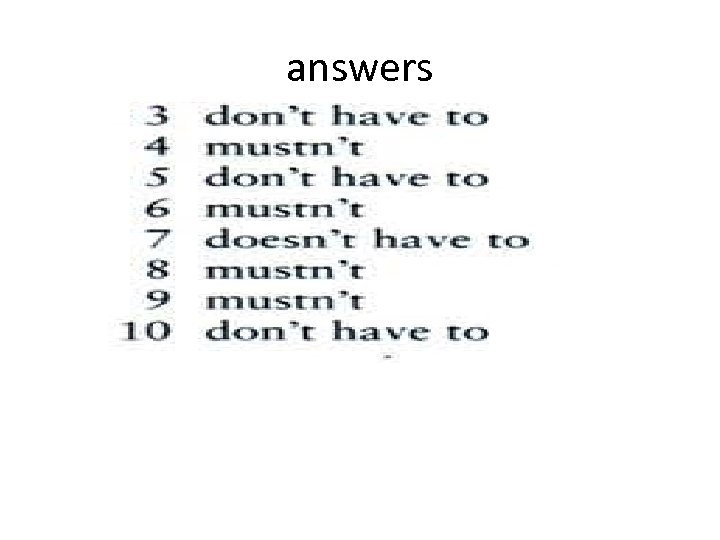 answers 