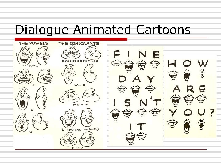 Dialogue Animated Cartoons 