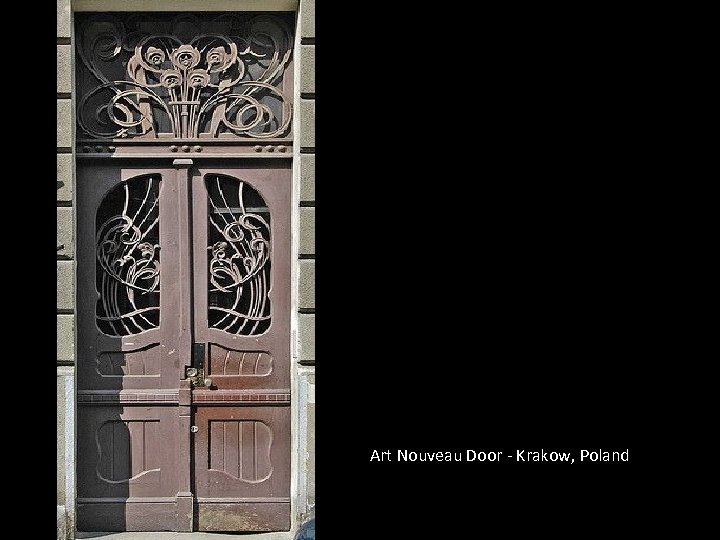 Art Nouveau Door - Krakow, Poland 