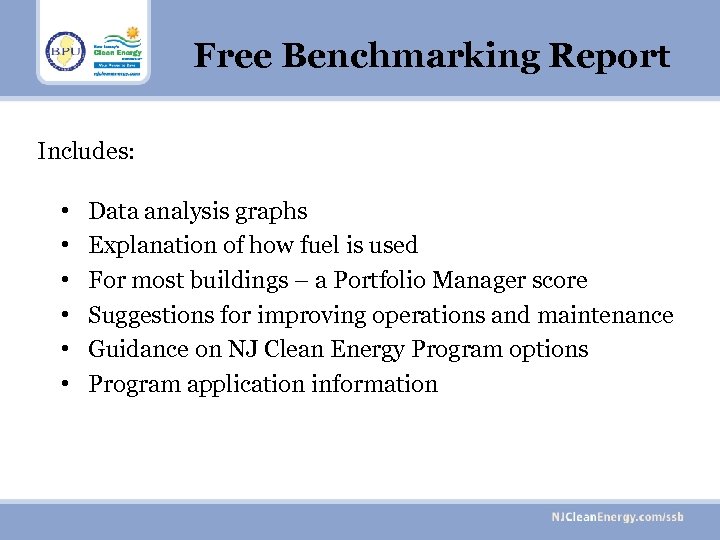 Free Benchmarking Report Includes: • • • Data analysis graphs Explanation of how fuel