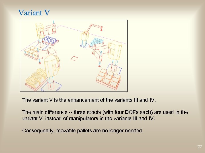 Variant V The variant V is the enhancement of the variants III and IV.