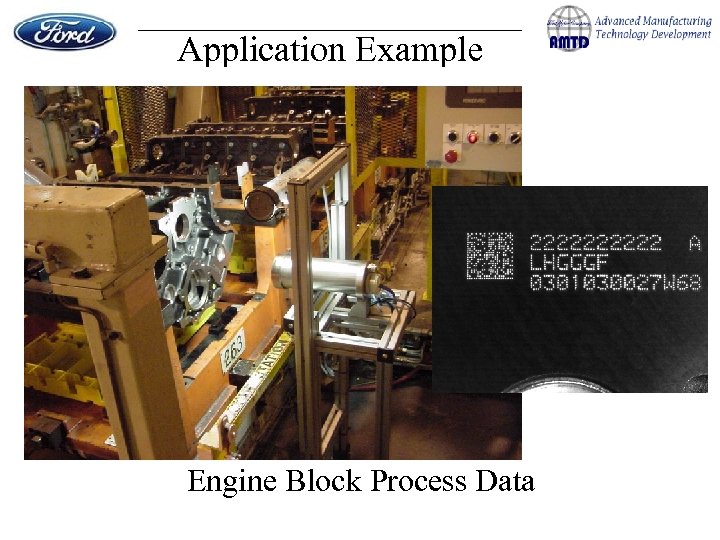 Application Example Engine Block Process Data 