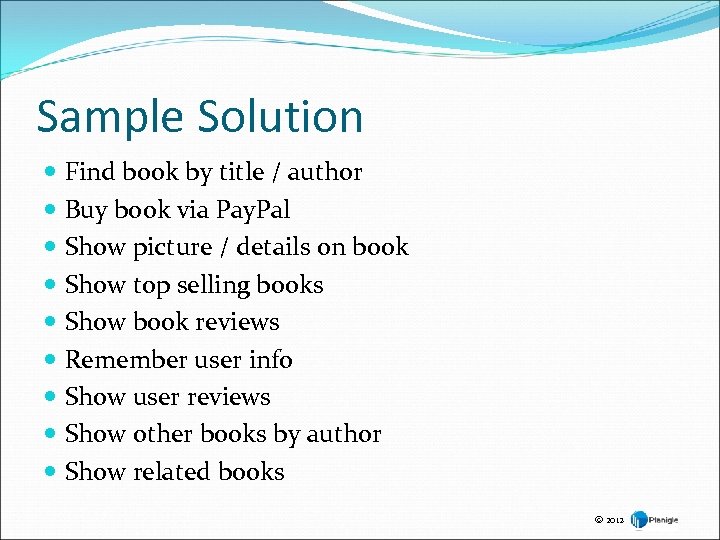 Sample Solution Find book by title / author Buy book via Pay. Pal Show