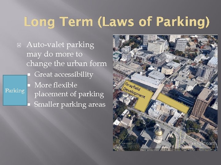 Long Term (Laws of Parking) Auto-valet parking may do more to change the urban