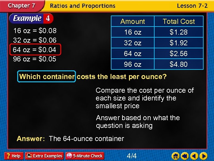 16 oz = $0. 08 32 oz = $0. 06 64 oz = $0.