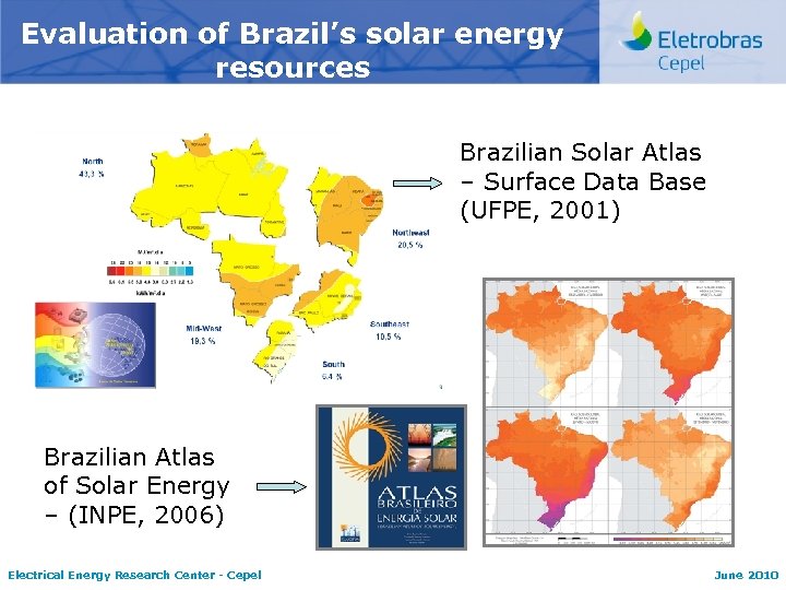 Evaluation of Brazil’s solar energy resources Brazilian Solar Atlas – Surface Data Base (UFPE,