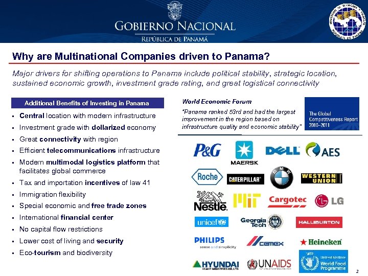 Why are Multinational Companies driven to Panama? Major drivers for shifting operations to Panama