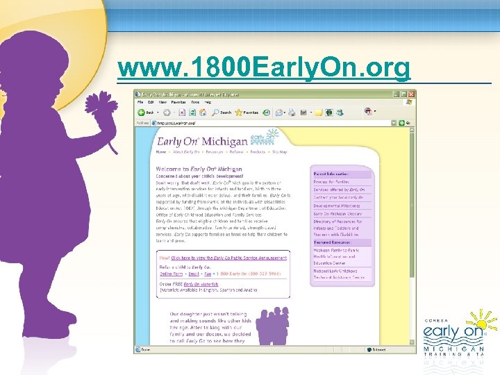 www. 1800 Early. On. org 