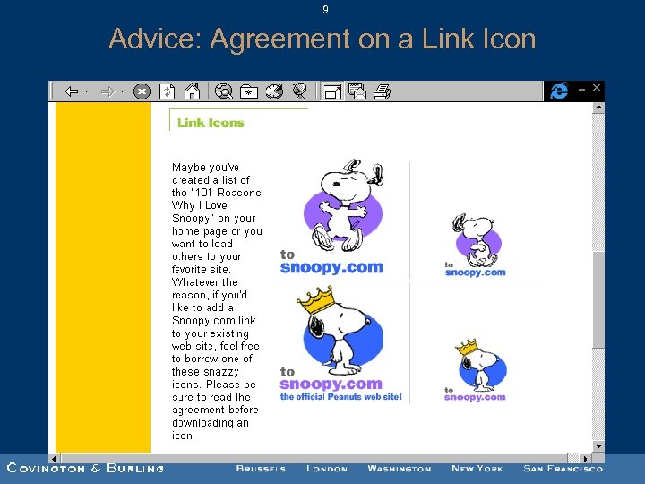 9 Advice: Agreement on a Link Icon 