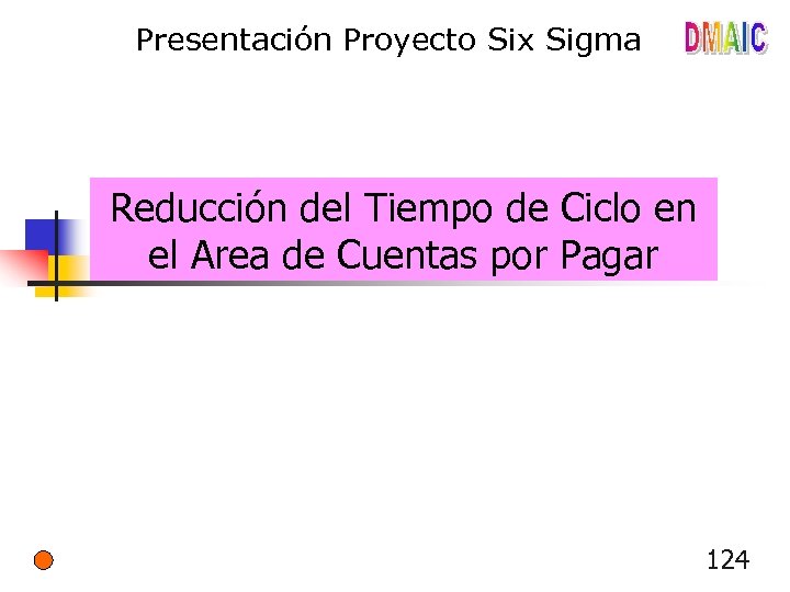 Presentación Proyecto Six Sigma Reducción del Tiempo de Ciclo en el Area de Cuentas