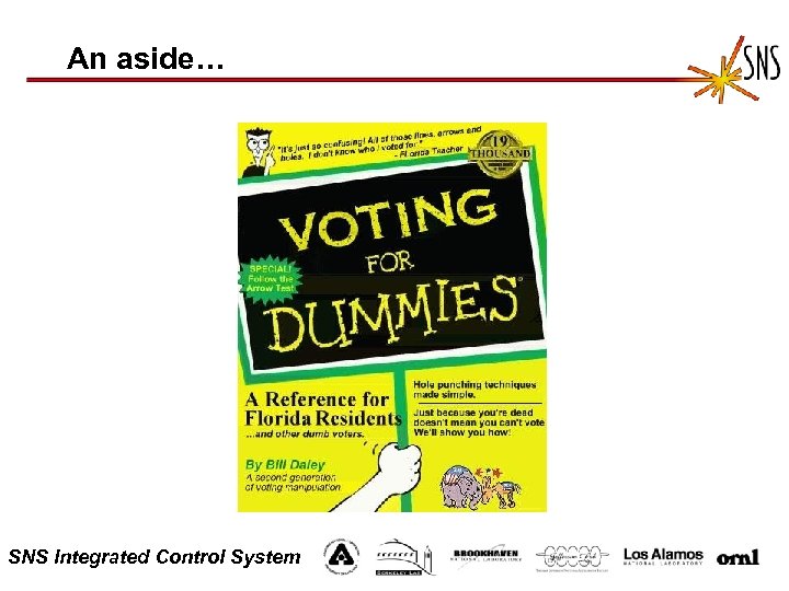 An aside… SNS Integrated Control System 