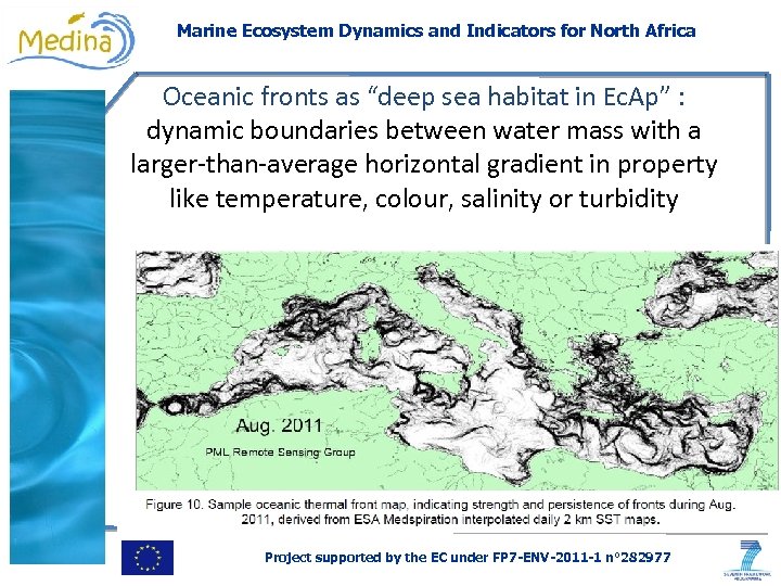 Marine Ecosystem Dynamics and Indicators for North Africa Oceanic fronts as “deep sea habitat