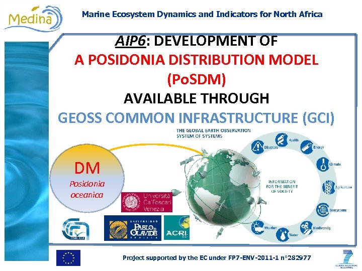 Marine Ecosystem Dynamics and Indicators for North Africa AIP 6: DEVELOPMENT OF A POSIDONIA