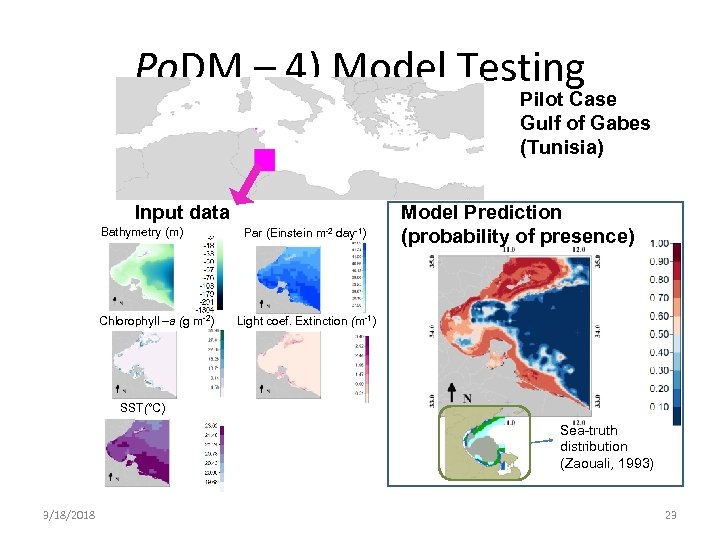 Po. DM – 4) Model Testing Pilot Case Gulf of Gabes (Tunisia) Input data