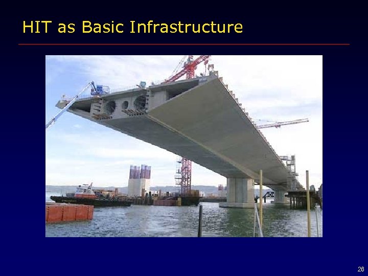 HIT as Basic Infrastructure 26 