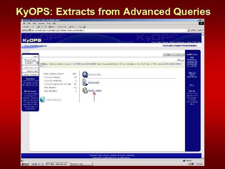 Ky. OPS: Extracts from Advanced Queries 