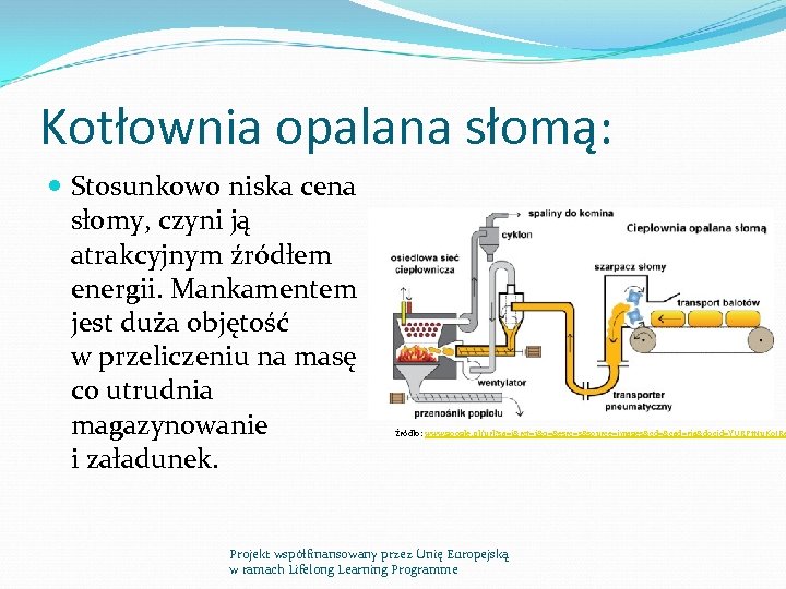 Kotłownia opalana słomą: Stosunkowo niska cena słomy, czyni ją atrakcyjnym źródłem energii. Mankamentem jest