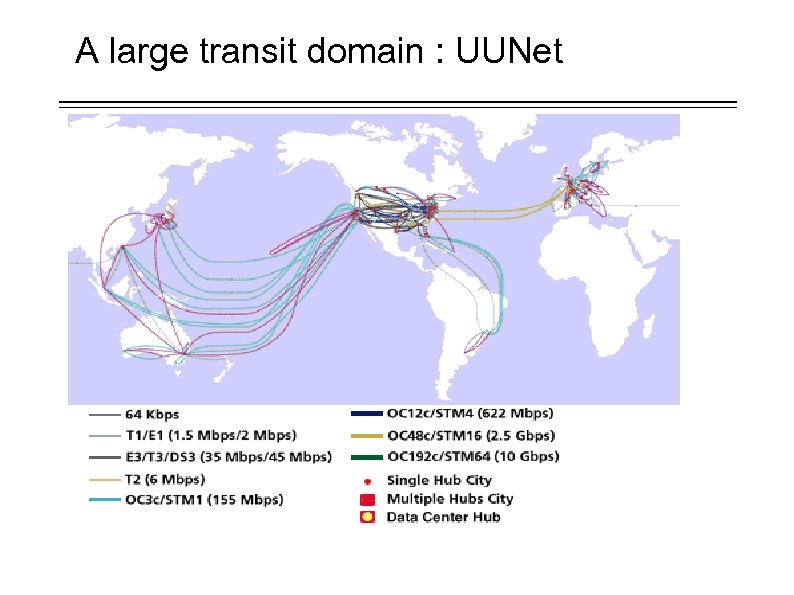 A large transit domain : UUNet 