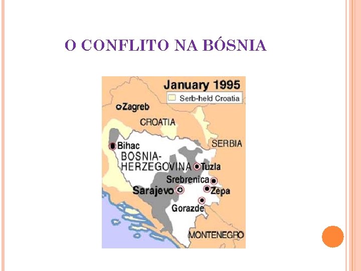 O CONFLITO NA BÓSNIA 