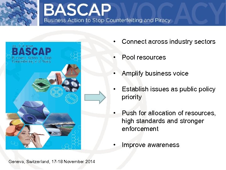  • Connect across industry sectors • Pool resources • Amplify business voice •