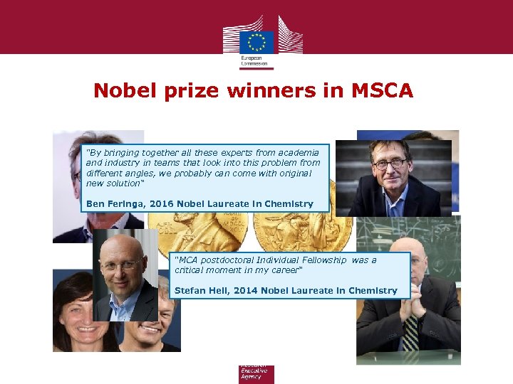 Nobel prize winners in MSCA 