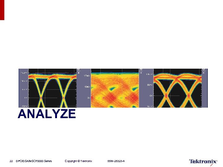 ANALYZE 22 DPO/DSA/MSO 70000 Series Copyright © Tektronix 55 W-25323 -4 