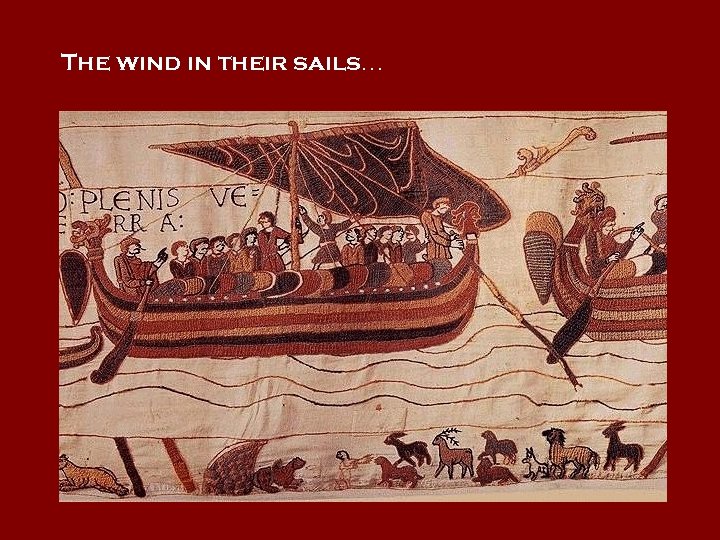 The wind in their sails… 